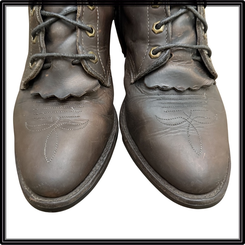 Mens Chippewa 29406 USA Leather Boot 8.5D Packer Bay Vintage Horse Logger Vibram - Picture 9 of 16